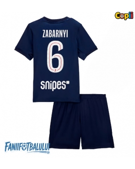 Paris Saint-Germain Illia Zabarnyi #6 Echipament de Fotbal Replică 2025-26 Copii Acasa (+ Șorturi)